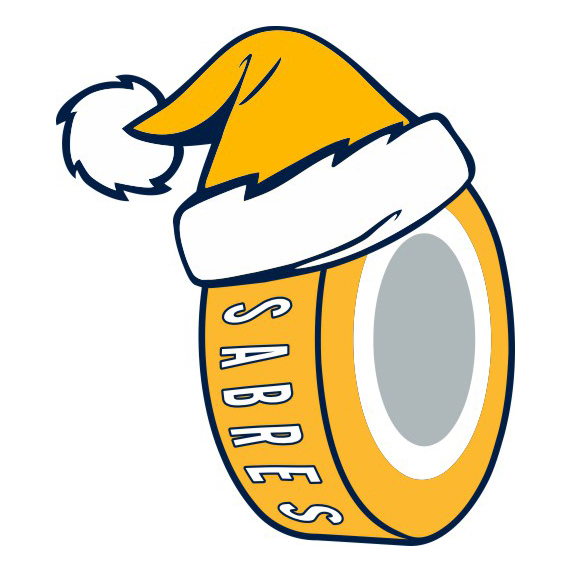 Buffalo Sabres Hockey ball Christmas hat logo iron on paper